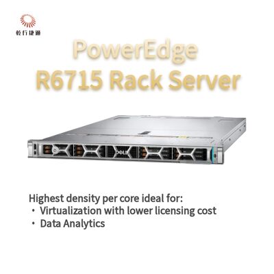 Dell PowerEdge R6715 Rack Server, aangepaste opslagserver, 2-weg server