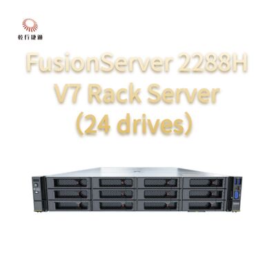 FusionServer 2288H V7 Rack Server ((24 schijven) Robuuste prestaties, 8 kern Intel processor, data opslag server