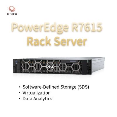 Dell PowerEdge R7615 2U Server met 128 Cores Rack Server, aangepaste opslagserver, 2-wegserver