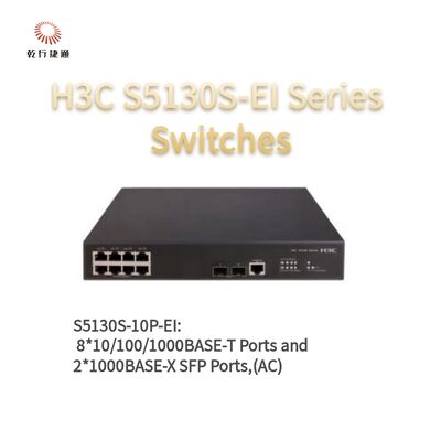 H3C S5130S-10P-EI Serie Verbeterde Gigabit Toegangsswitches, netwerkdatachanger, beheerde netwerkswitchleveranciers
