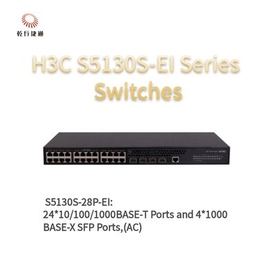 H3C S5130S-28P-EI Series Verbeterde Gigabit Access Switches, netwerk data switch, slimme netwerk switch