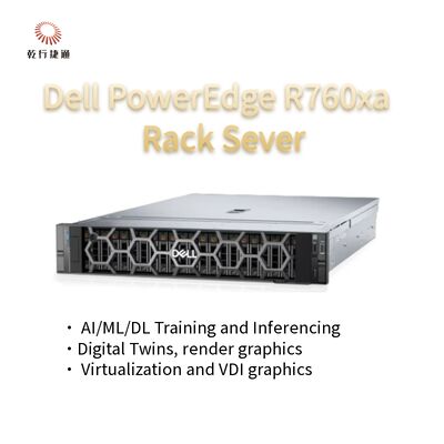 High performance server voor zware werkbelastingen PowerEdge R760xa Rack Server System in voorraad