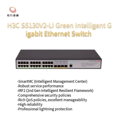 H3C S5130V2-LI S5130V2-28P-LI Groene Intelligente Gigabit Ethernet Switch