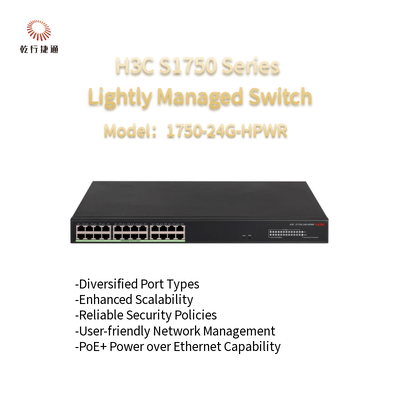 H3C S1750 serie S1750-24G-HPWR licht beheerde schakelaar