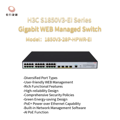 H3C S1850V3-EI-serie 1850V3-28P-HPWR-EI Gigabit WEB beheerde switch