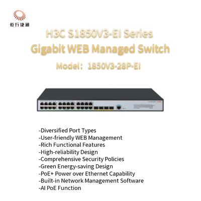 H3C S1850V3-EI serie 1850V3-28P-EI Gigabit WEB Managed Switch