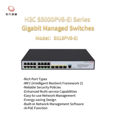 H3C S5000PV6-EI-serie S5016PV6-EI Gigabit beheerde switches