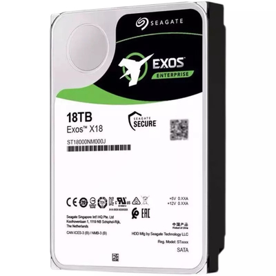De Harde Aandrijving 6Gb/S van Seagate Exos X18 ST18000NM000J 18TB SATA