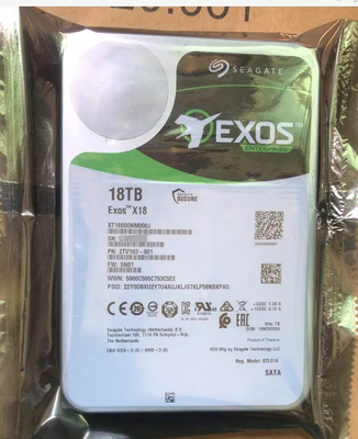 De Harde Aandrijving 6Gb/S van Seagate Exos X18 ST18000NM000J 18TB SATA