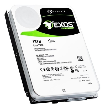 De Harde Aandrijving 6Gb/S van Seagate Exos X18 ST18000NM000J 18TB SATA