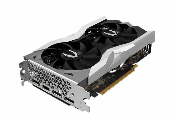 van het de Kaartzotac GOKKEN van 14Gbps 6GB Geforce de Grafische Tweelingventilator van GeForce RTX 2060