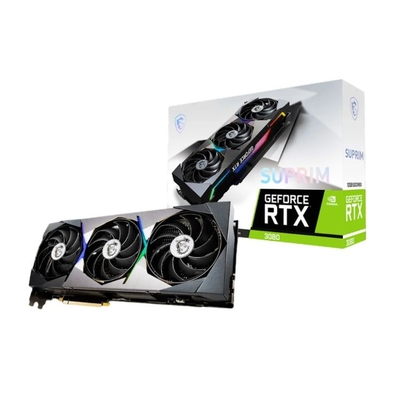MSI GeForce RTX 3080 de Kaart van de Gokkengrafiek van SUPRIM X van 12G niet LHR 384 Beetje