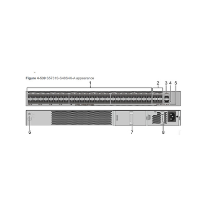 Huawei s5731s-s48s4x-a1 Datacom Schakelaars Front Maintenance