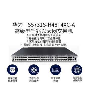 Een s5731s-h48t4xc-Datacom schakelt, Groef van de de Schakelaar de Enige Kaart van Huawei 10g Sfp+