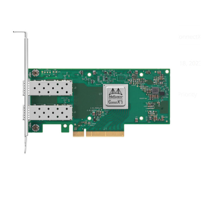 Mellanox MCX512A-ACUT ConnectX-5 Ethernet Adapter Card 2x poort 10/25 GbE SFP28 PCIe 3.0 X8