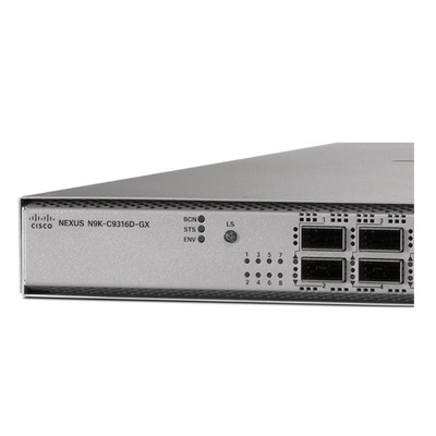 N9K-C9316D-GX Datacom-switches met 16p 400/100G QSFP-DD RJ-45 SFP 4 Core CPU 128GB SSD-studio