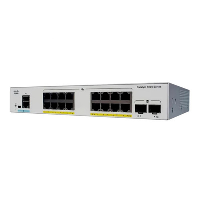 Cisco C1000-16P-2G-L Gigabit Layer 2 Network Managed Enterprise Switch 16 poort RJ45 PoE+ 2SFP Optische uplink 120W