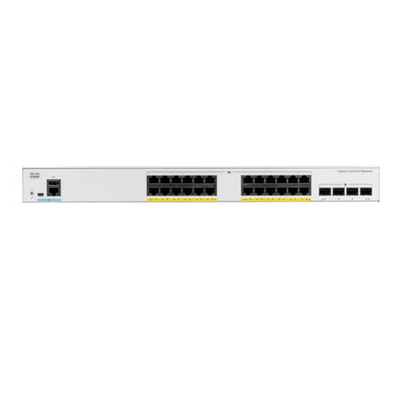 Cisco C1000-24P-4X-L toegangsschakelaar 24Gigabit Ethernet RJ45 PoE+ Uplink-interfaces 4 SFP+ 195W
