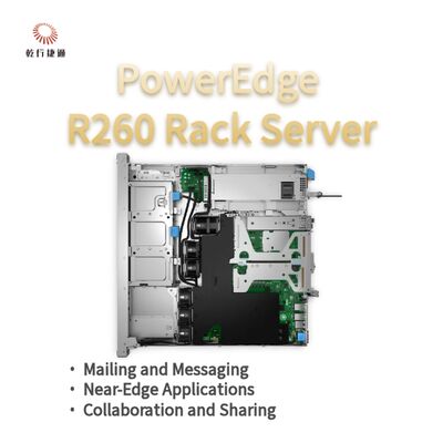 Dell PowerEdge R260 Rack opslagserver, dataserver, aangepaste opslagserver