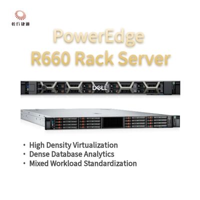 Dell PowerEdge R660 Rack Server, flash storage system, xeon cpu server, custom storage server