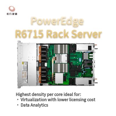 Dell PowerEdge R6715 Rack Server, aangepaste opslagserver, 2-weg server
