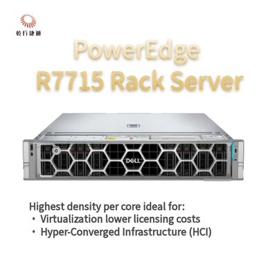 Dell PowerEdge R7715 Rack Storage Server, aangepaste opslagserver, 2-weg server