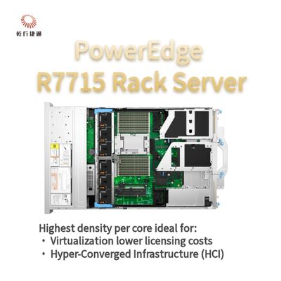 Dell PowerEdge R7715 Rack Storage Server, aangepaste opslagserver, 2-weg server