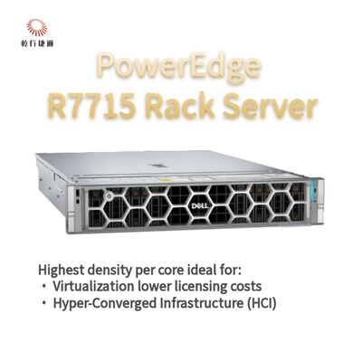 Dell PowerEdge R7715 Rack Storage Server, aangepaste opslagserver, 2-weg server