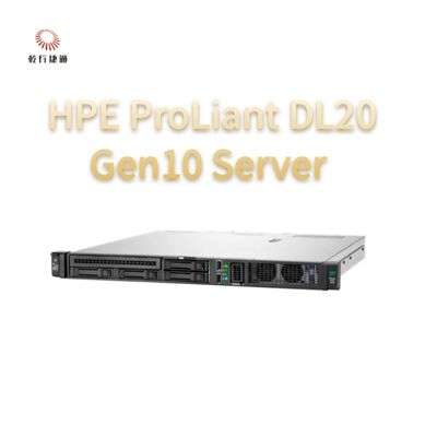 HPE ProLiant DL20 Gen10 Server Compact Versatile Voor Retail Chain Enterprises,2 way server, data opslag server
