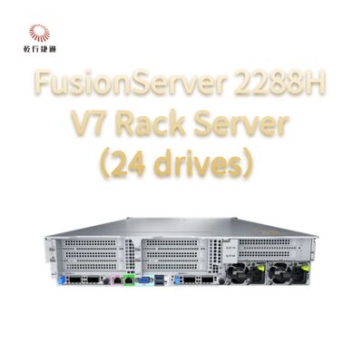FusionServer 2288H V7 Rack Server ((24 schijven) Robuuste prestaties, 8 kern Intel processor, data opslag server