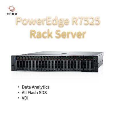PowerEdge R7525 2U Rack Server, Opslagserver Verkoop, 2u server rack exporteur