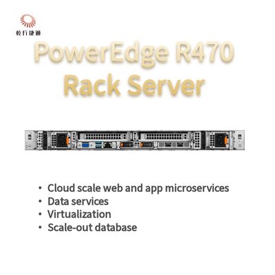 Dell PowerEdge R470 Server met 144 cores 4TB DDR5 geheugen in 1U Rack Form Factor