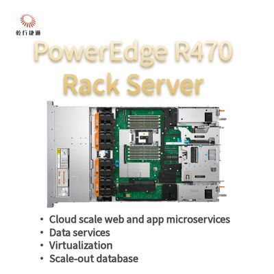 Dell PowerEdge R470 Server met 144 cores 4TB DDR5 geheugen in 1U Rack Form Factor