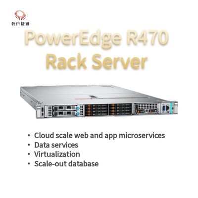 Dell PowerEdge R470 Server met 144 cores 4TB DDR5 geheugen in 1U Rack Form Factor