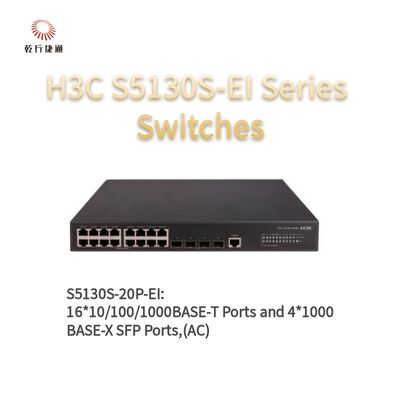 H3C S5130S-20P-EI Series Verbeterde Gigabit Access Switches, netwerk data switch, slimme netwerk switch