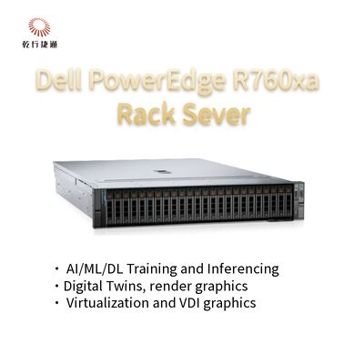 High performance server voor zware werkbelastingen PowerEdge R760xa Rack Server System in voorraad