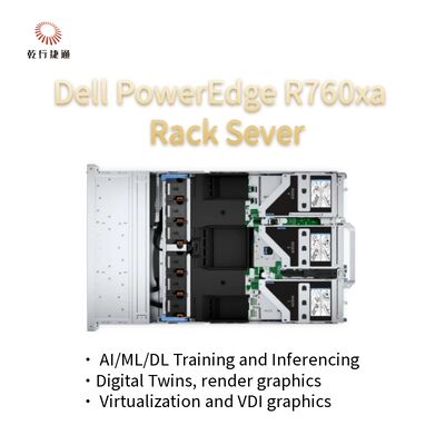 High performance server voor zware werkbelastingen PowerEdge R760xa Rack Server System in voorraad