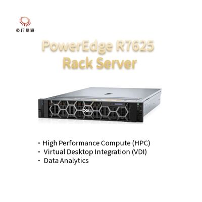 2U Two Socket PowerEdge R7625 Rack Server 4e generatie AMD EPYCTM Processors tot 8x PCIe Gen5 Slots 12 X 2.5" SATA/SAS SSD's