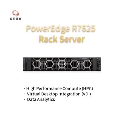 2U Two Socket PowerEdge R7625 Rack Server 4e generatie AMD EPYCTM Processors tot 8x PCIe Gen5 Slots 12 X 2.5" SATA/SAS SSD's