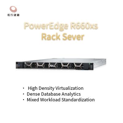 Serverleverancier voor kleine bedrijven Dell PowerEdge R660xs 1U, twee-socket rack server