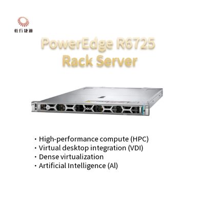 Krachtige PowerEdge R6725 1U Rackserver met AMD EPYC 9005 Serie Processor