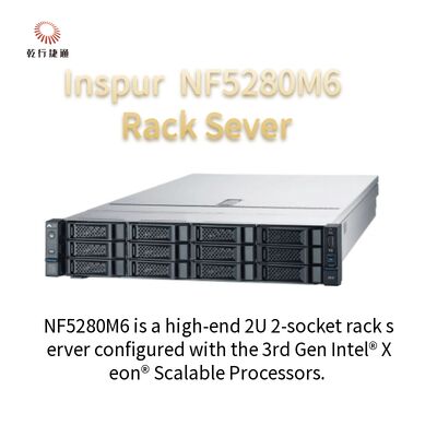 Van het de Server4210r 8G*4/2T SATA 550W Spoor van het Inspurnf5280m6 2U Rek de Groeperingssysteem