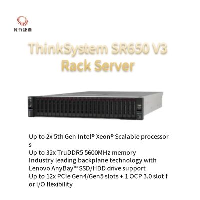 Lenovos ThinkSystem SR650 V3 2U Server | Supports Multiple Operating Systems 

