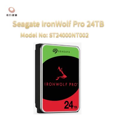 Seagate IronWolf Pro 24TB Model nr.: ST24000NT002