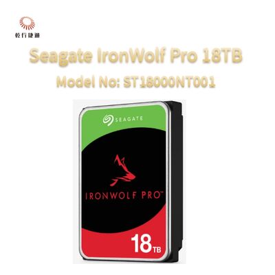 Seagate IronWolf Pro 18TB Modelnummer: ST18000NT001
