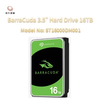Seagate BarraCuda 3,5" harde schijf 16TB Model nr: ST16000DM001