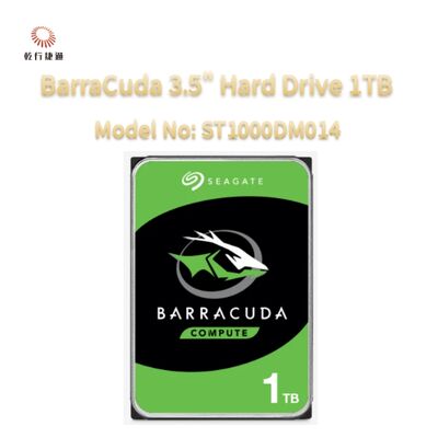 Seagate BarraCuda 3,5" harde schijf 1TB Model nr: ST1000DM014