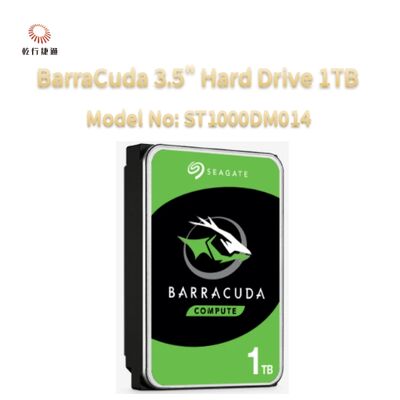 Seagate BarraCuda 3,5" harde schijf 1TB Model nr: ST1000DM014