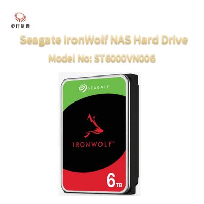 Seagate IronWolf® Network-Attached Storage (NAS) Harde Schijf Modelnr: ST6000VN006