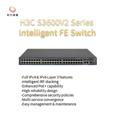 H3C S3600V2 serie Intelligente IRF Fast Ethernet Switch S3600V2-52TP-SI